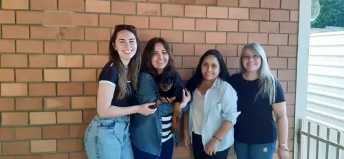 Karla Rocha e família.